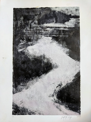 Zeynep Kaya imzalı tablo — Baskı, 50×35 cm, 1.000 TL müzayede satışı