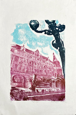 Hilal Dursun imzalı tablo — Baskı, 50×35 cm, 250 TL müzayede satışı