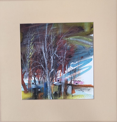 Zeki Serbest imzalı tablo — Karışık Teknik, 24×23 cm, 2.600 TL müzayede satışı