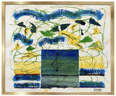 Rafet Çetin imzalı tablo — Akrilik Boya, 62×60.5 cm, 1.000 TL müzayede satışı