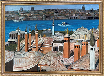 Bayram Urun imzalı tablo — Yağlıboya, 85×118 cm, 3.500 TL müzayede satışı
