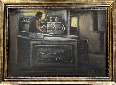 Mehmet Kanık imzalı tablo — Yağlıboya, 26×38 cm, 7.500 TL müzayede satışı