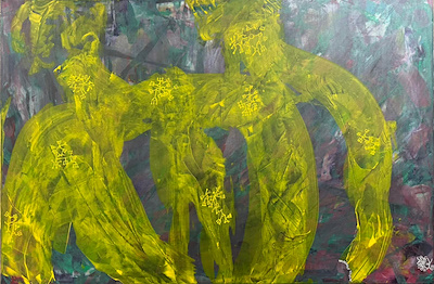 Haykanko Kokor imzalı tablo — Yağlıboya, 100×150 cm, 75.000 TL müzayede satışı