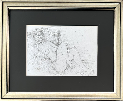 Memiş Aslan imzalı tablo — 15×20 cm, 1.100 TL müzayede satışı