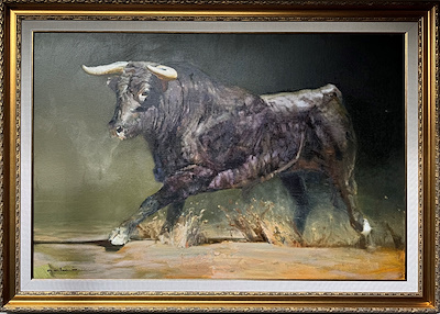 Talgat Bokoev imzalı tablo — 80×120 cm, 35.000 TL müzayede satışı