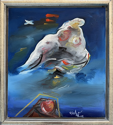 Prof. Dr. Yaşar Sami Gökgöz imzalı tablo — Yağlıboya, 55×48 cm, 85.000 TL müzayede satışı