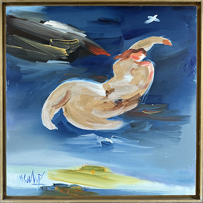 Prof. Dr. Yaşar Sami Gökgöz imzalı tablo — Yağlıboya, 55×55 cm, 75.000 TL müzayede satışı