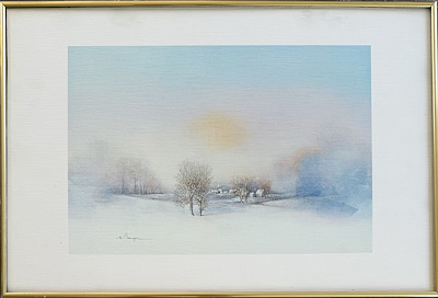 İtalyan Ressam imzalı tablo — Karışık Teknik, 25×35 cm, 1.600 TL müzayede satışı