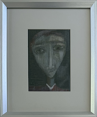 İnci Duygulu Larsen imzalı tablo — Karışık Teknik, 15×22 cm, 1.400 TL müzayede satışı