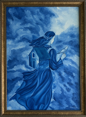 Ceren Hançer imzalı tablo — Yağlı Boya, 70×50 cm, 2.750 TL müzayede satışı