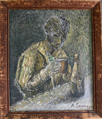 Erol Sarafyan imzalı tablo — Yağlı Boya, 61×50 cm, 7.500 TL müzayede satışı