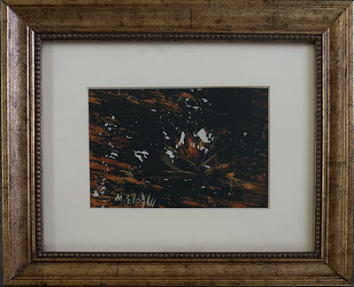 Metin Eloğlu imzalı tablo — Yağlı Boya, 9.5×14.5 cm, 3.500 TL müzayede satışı