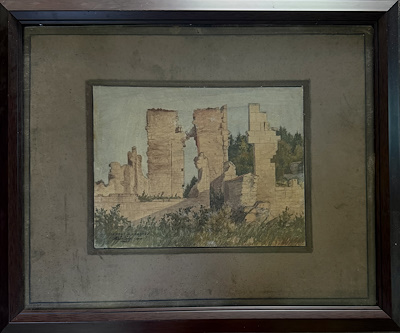 Fransız Ressam Bontoux imzalı tablo — Karışık Teknik, 28×21 cm, 3.750 TL müzayede satışı