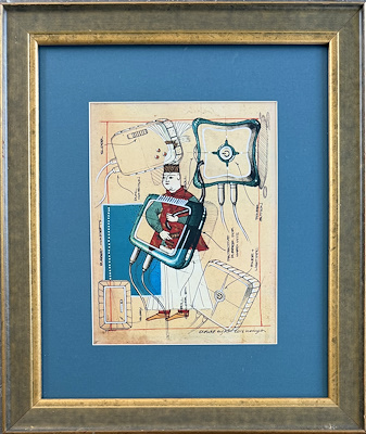 Anar Eyni imzalı tablo — Karışık Teknik, 21×28 cm, 2.000 TL müzayede satışı