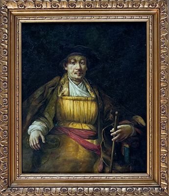 Rembrandt Van Rıjın Dönem Reprodüksiyonu imzalı tablo — Yağlı Boya, 60×50 cm, 1.600 TL müzayede satışı