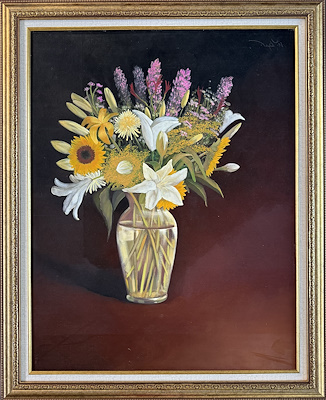 Nedret Yaşar imzalı tablo — Yağlı Boya, 90×70 cm, 22.500 TL müzayede satışı