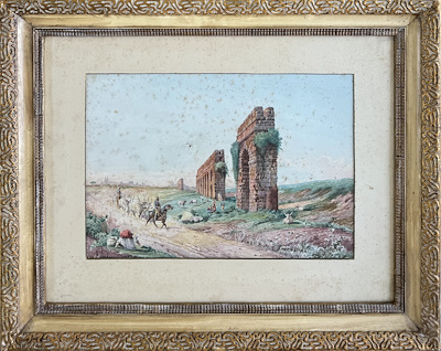 Roberto Gıglı imzalı tablo — Karışık Teknik, 55×70 cm, 7.500 TL müzayede satışı