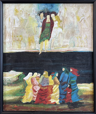 Hilmi Özbay imzalı tablo — Yağlı Boya, 90×76 cm, 8.000 TL müzayede satışı