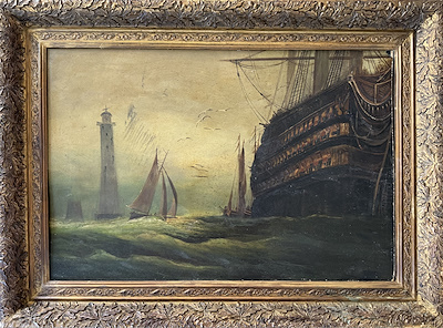 Black Pearl imzalı tablo — Yağlı Boya, 53×80 cm, 4.500 TL müzayede satışı