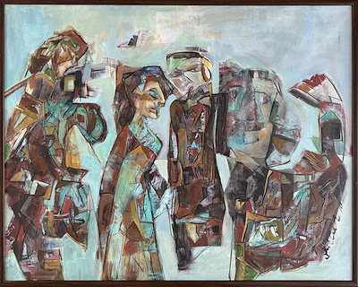 Gürcan Öner imzalı tablo — Yağlı Boya, 100×120 cm, 11.000 TL müzayede satışı