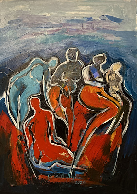 Gönül Aydın imzalı tablo — Yağlı Boya, 70×50 cm, 7.500 TL müzayede satışı
