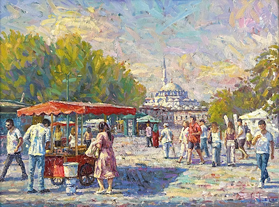 Selahattin Kara imzalı tablo — Yağlı Boya, 75×100 cm, 475.000 TL müzayede satışı