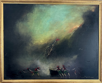 İsmail Beydili imzalı tablo — Akrilik Boya, 70×85 cm, 15.000 TL müzayede satışı