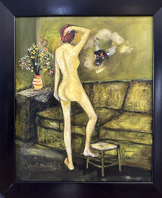 Vedat Hazneci imzalı tablo — Yağlı Boya, 60×50 cm, 20.000 TL müzayede satışı