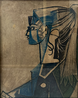 Pablo Pıcasso imzalı tablo — Baskı, 55×44 cm, 20.000 TL müzayede satışı