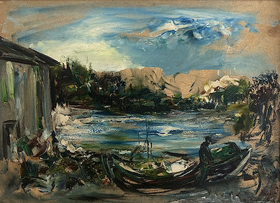 Hasan Kavruk imzalı tablo — Yağlı Boya, 35×48 cm, 45.000 TL müzayede satışı