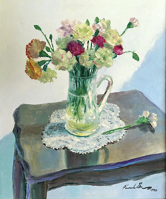 Faruk Öz imzalı tablo — Yağlı Boya, 45×35 cm, 17.000 TL müzayede satışı