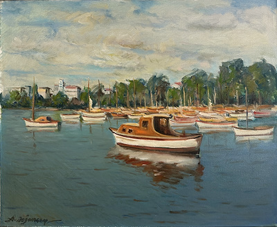 Adil Doğançay imzalı tablo — Yağlı Boya, 50×61 cm, 110.000 TL müzayede satışı
