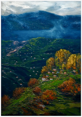 Turgay Sarı imzalı tablo — Yağlı Boya, 70×50 cm, 27.500 TL müzayede satışı