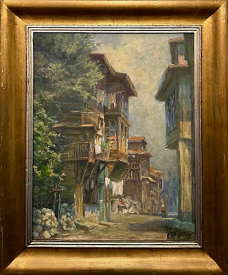 Kamil Aslanger imzalı tablo — Yağlı Boya, 50×40 cm, 37.500 TL müzayede satışı