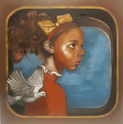 Nilüfer Kurtcebe imzalı tablo — Yağlı Boya, 50×50 cm, 10.000 TL müzayede satışı