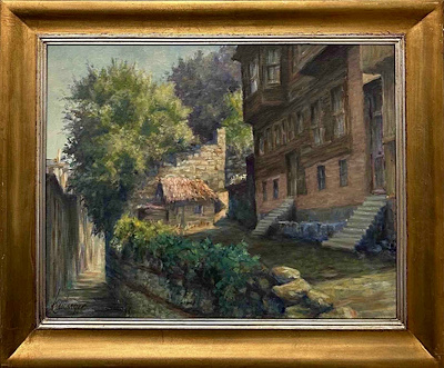 Kamil Aslanger imzalı tablo — Yağlı Boya, 47×60 cm, 37.500 TL müzayede satışı