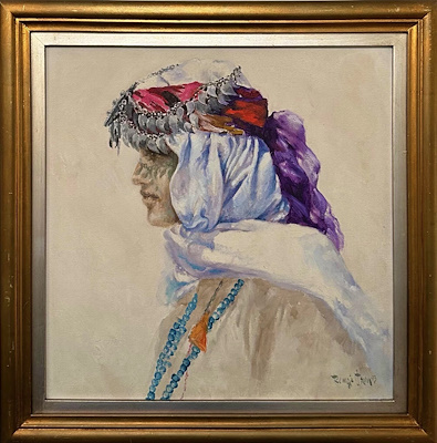 Remzi İren imzalı tablo — Yağlı Boya, 45×45 cm, 35.000 TL müzayede satışı