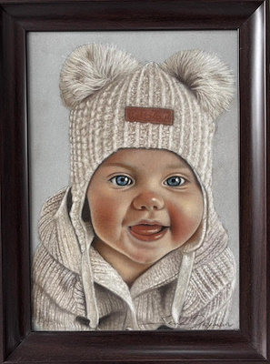 Sema Peyman imzalı tablo — Pastel Boya, 35×25 cm, 8.500 TL müzayede satışı