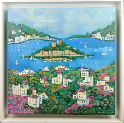 Gülay Baran imzalı tablo — Yağlı Boya, 50×50 cm, 4.000 TL müzayede satışı