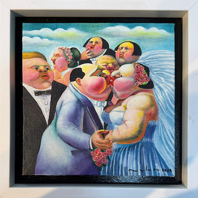Murat Yılmaz imzalı tablo — Yağlı Boya, 20×20 cm, 4.000 TL müzayede satışı