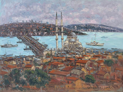 Çoban Ressam imzalı tablo — Yağlı Boya, 60×80 cm, 22.500 TL müzayede satışı