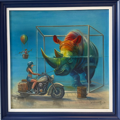 Mahshid Moochani imzalı tablo — Yağlı Boya, 60×60 cm, 32.500 TL müzayede satışı