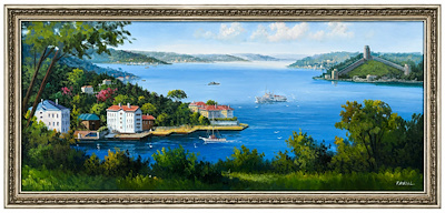 Faysal Çakmaz imzalı tablo — Yağlı Boya, 60×140 cm, 6.500 TL müzayede satışı