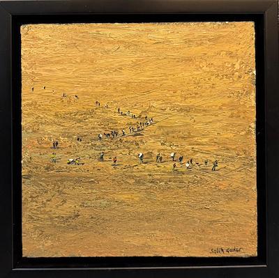 Salih Çakar imzalı tablo — Yağlı Boya, 25×25 cm, 8.500 TL müzayede satışı