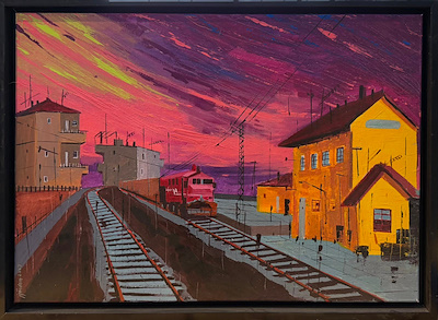 İbrahim Gündem imzalı tablo — Yağlı Boya, 50×70 cm, 9.000 TL müzayede satışı