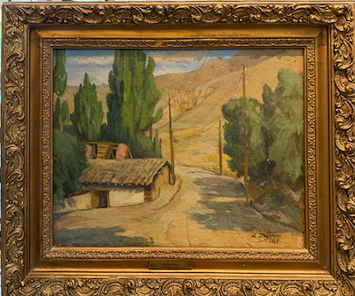 Adil Doğançay imzalı tablo — Yağlı Boya, 35×45 cm, 42.500 TL müzayede satışı
