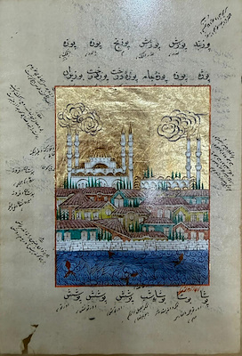 Gülhilal imzalı tablo — Minyatür, 20×15 cm, 3.250 TL müzayede satışı