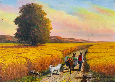 Murat Halıcı imzalı tablo — Yağlı Boya, 35×50 cm, 7.000 TL müzayede satışı
