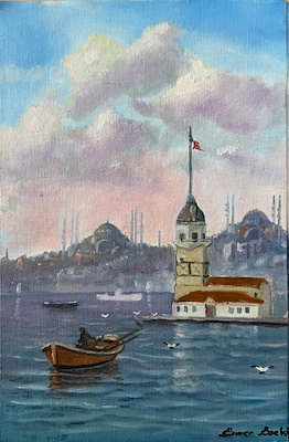Ömer Özeki imzalı tablo — Yağlı Boya, 30×20 cm, 1.000 TL müzayede satışı
