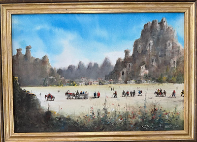 Işıl Özışık imzalı tablo — Yağlı Boya, 33×48 cm, 30.000 TL müzayede satışı